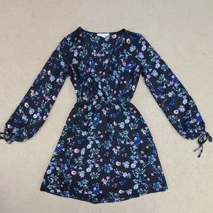 Black dress with flower